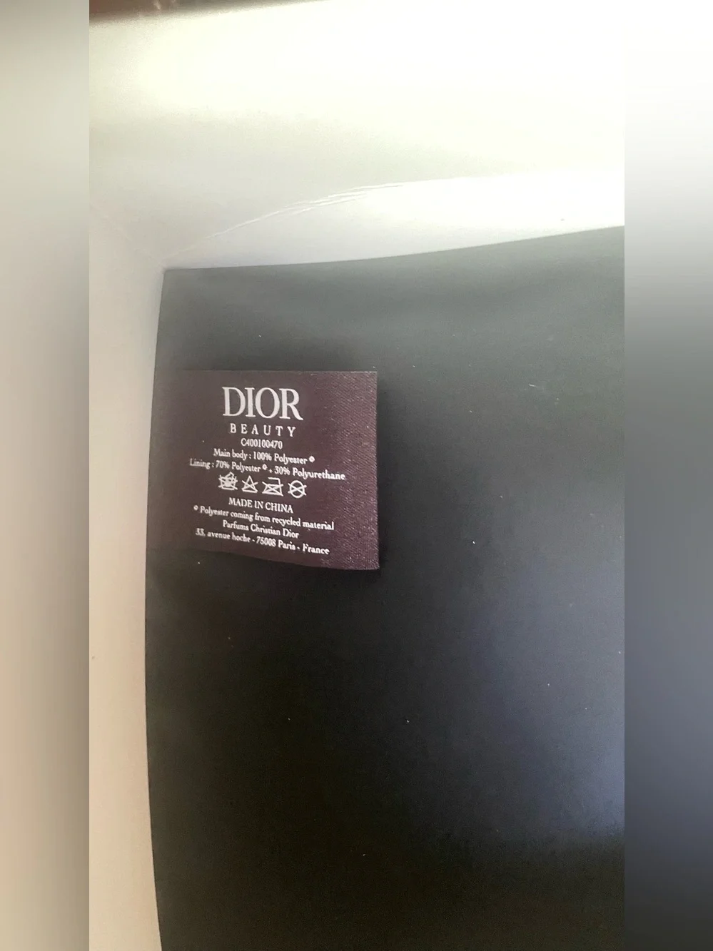Dior Black Backstage Travel Toiletry Pouch with brushes and Box . NWT
